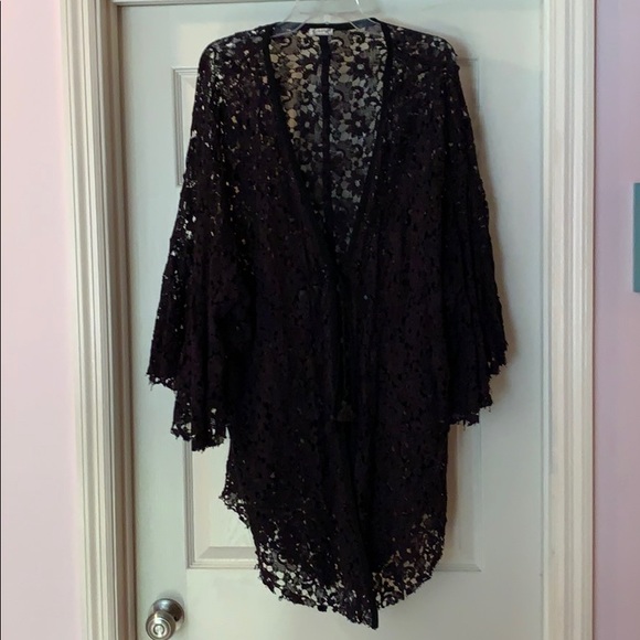 Free People Move Over Cotton Lacy Kimono - Picture 2 of 5